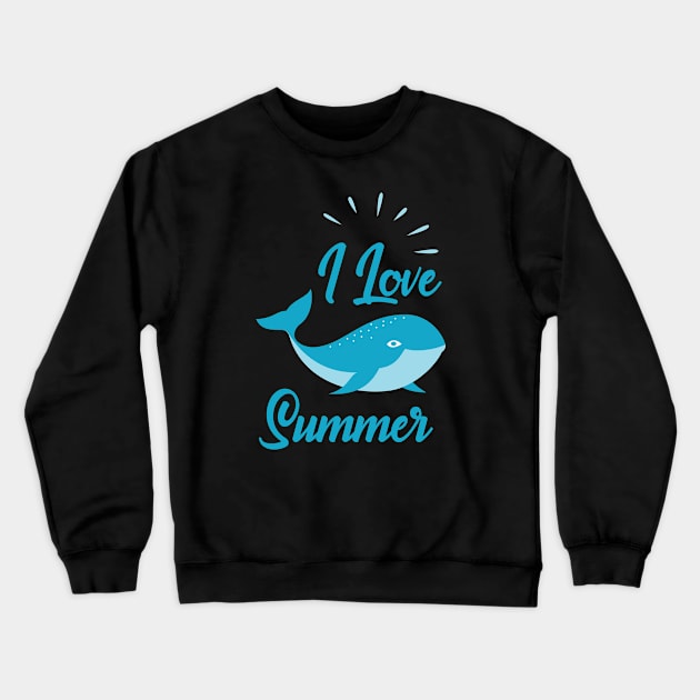 I Love Summer Crewneck Sweatshirt by Toogoo